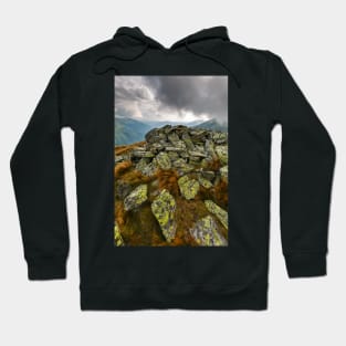Alpine landscape in a cloudy day Hoodie